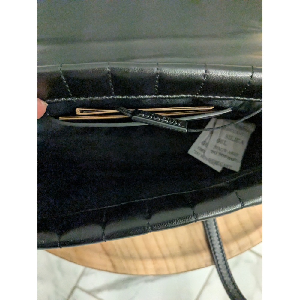 NWOT $1550 Burberry Lola Mini Quilted Leather Crossbody Bag Gold Logo Black Read - Picture 9 of 16